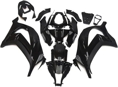 Miniatura 12 de Kit de carenado completo de plástico ABS negro brillante apto para Kawasaki 2008 2009 ZX10R Ninja 2010 ZX-10R 08 09 10 Molde de inyección Carrocería