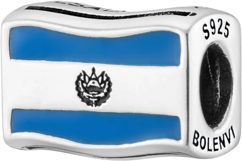 Miniatura 37 de Bolenvi Banderas Travel Country, dijes para el día de la madre, plata de ley 925 para pandora y pulseras o collares similares, joyería para mujeres