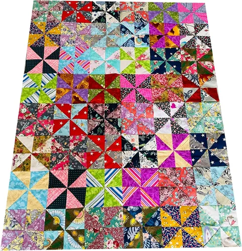 Miniatura 6 de LUMANSUO 50 piezas de tela de algodón de 12 x 12 pulgadas, retazos para acolchado, paquetes de tela de algodón para bricolaje, diseño floral