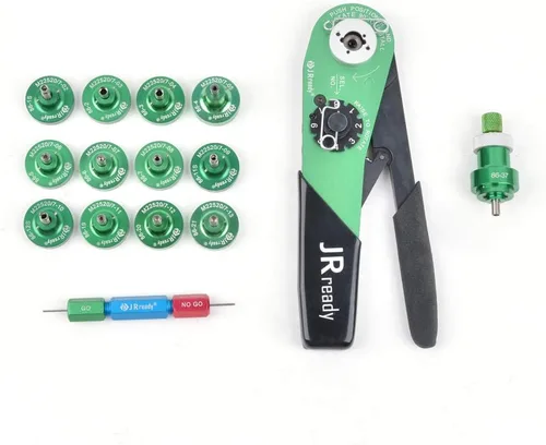 Miniatura 8 de JRready Kit de herramientas de prensado JST1162-ASF1 M22520 1 01 crimpadora NUEVO ASF1 Contactos sólidos ajustables Crimpadora para rango de cables