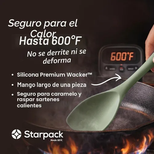 Miniatura 4 de Starpack 'Like a Boss' XL - Juego de utensilios de cocina de silicona prémium (6 piezas) de 13 pulgadas, utensilios de cocina resistentes al calor