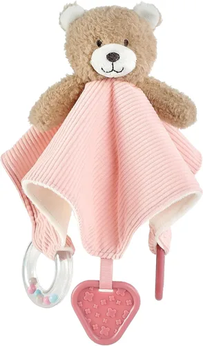 Miniatura 14 de CREVENT Mantas de bebé suaves y acogedoras para niños y niñas + manta de seguridad, juego con una bolsa de regalo esenciales para recién nacidos Gris