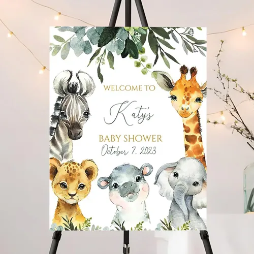 Miniatura 16 de Letrero de bienvenida personalizado de oso azul para niño "We Can Bearly Wait Baby Shower", decoración, letrero de bienvenida para bebé niño