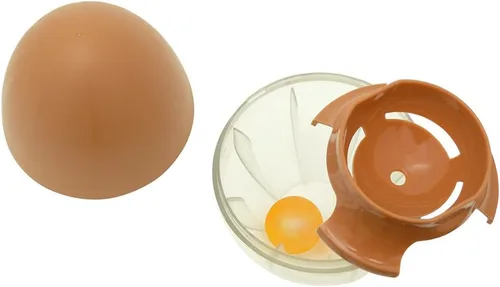 Miniatura 2 de Hutzler Revoledor de huevos y separador de huevos, forma rápida y fácil de batir huevos, marrón