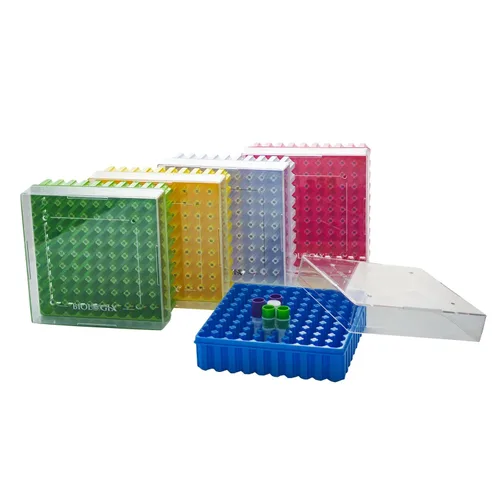 Miniatura 7 de Caja de congelador de laboratorio de PC de 2 pulgadas y 81 pozos, caja de almacenamiento criogénica, caja de almacenamiento criogénica