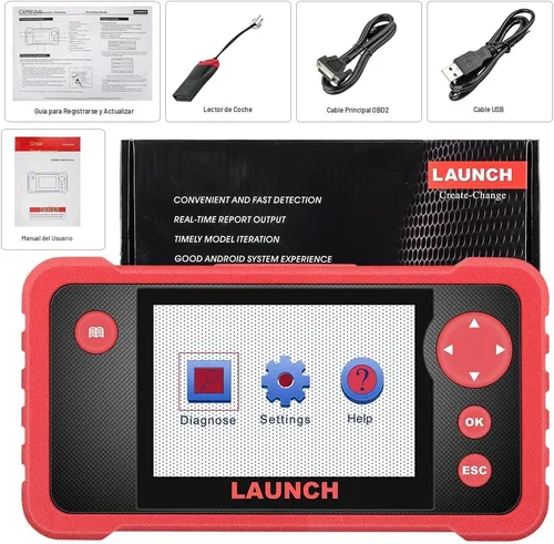 Miniatura 9 de LAUNCH CRP123 V2.0 Elite Escáner OBD2, herramienta de diagnóstico para auto 2025 Nuevo motor/ABS/SRS/transmisión con restablecimiento