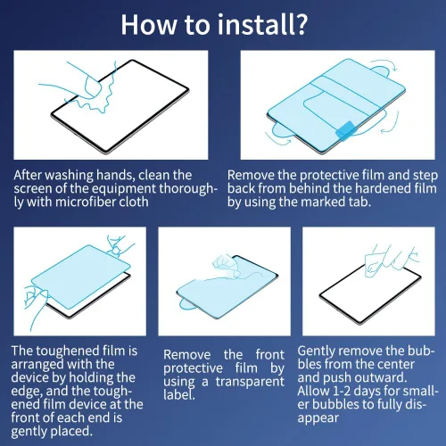 Miniatura 7 de Protector de pantalla, para iPad Mini A17 Pro (7ª generación, 2024) y iPad Mini 6ª generación (2021), 8.3 pulgadas vidrio templado, antiarañazos