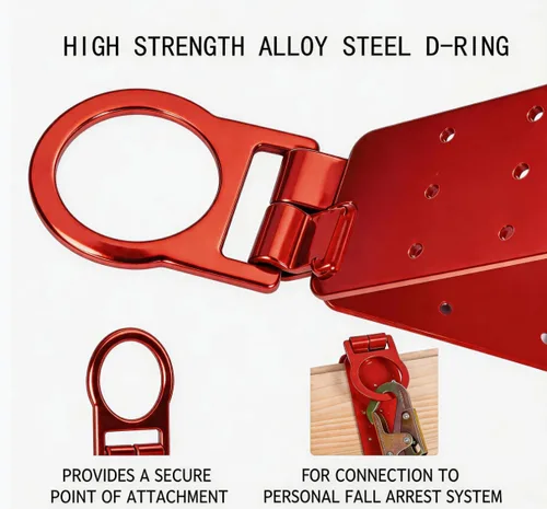 Miniatura 3 de Anclaje de techo reutilizable, soporte de techo fácil de instalar para protección contra caídas, anillo en D de alta resistencia