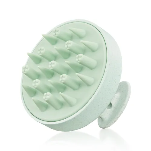 Miniatura 14 de HEETA - Masajeador de cuero cabelludo para el crecimiento del cabello, cepillo de champú, exfoliante para el cuero cabelludo con cerdas de silicona