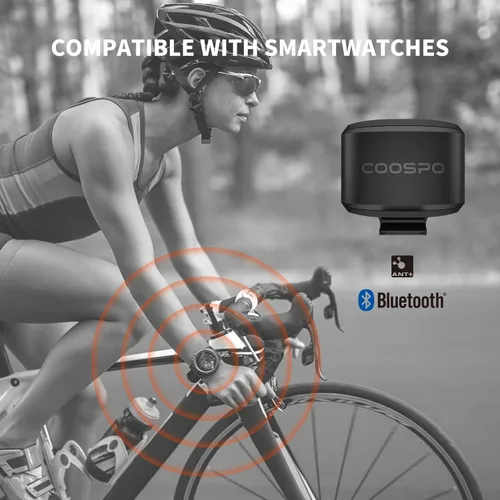 Miniatura 4 de COOSPO Speed/Cadence Sensor BK9 for Indoor/Outdoor Cycling, Bluetooth 5.0 ANT+ Wireless Cycling RPM Cadence Speed Sensor BK9S Velocidad