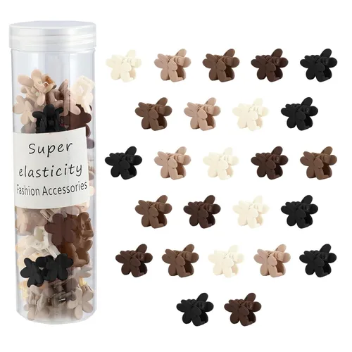 Miniatura 9 de 100 piezas de pinzas pequeñas para el cabello, lindas pinzas de garra diminutas para cabello fino con agarre fuerte, accesorios para el cabello