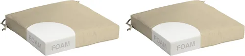 Miniatura 24 de Arden - Cojín de asiento de espuma para interiores y exteriores, paquete de 2, 17 x 16, cojín de patio, repelente al agua, resistente a