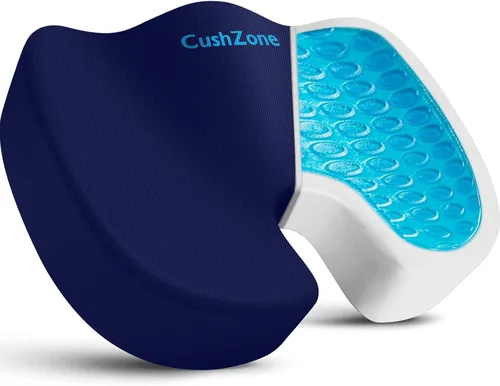Miniatura 16 de Cojín de asiento para silla de oficina, cojín de espuma viscoelástica mejorada de gel refrescante para sentarse durante mucho tiempo, almohada