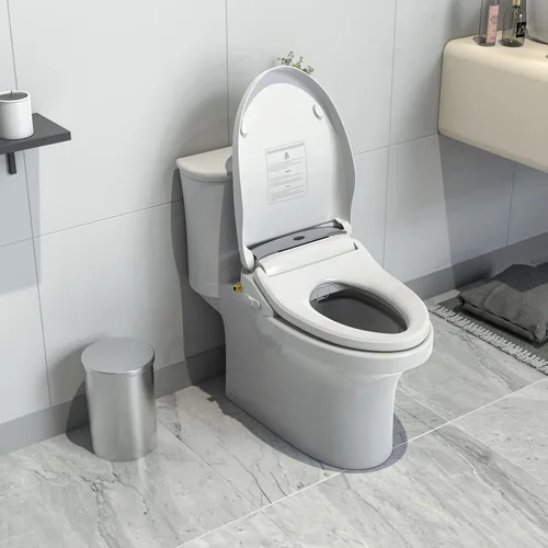 Miniatura 9 de LEIVI Asiento de inodoro bidé eléctrico con control remoto inalámbrico y panel lateral, múltiples modos de rociado, asiento calefactado ajustable