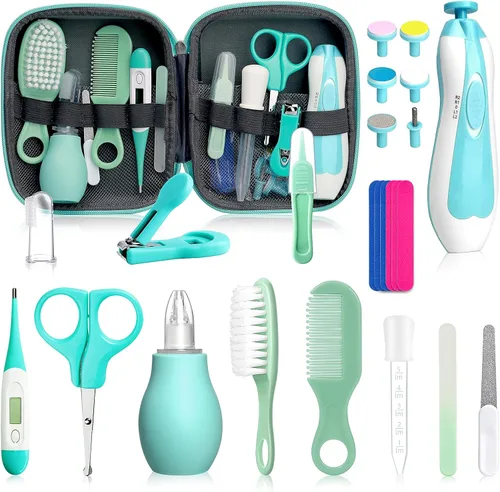 Kit de aseo para bebés para niños y niñas, seguridad para recién nacidos, juego de aseo esencial para guardería, regalo para padres primerizos,