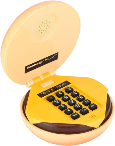 Hamburger House Phone – Regalo novedoso de teléfono de hamburguesa para el hogar, restaurante, hotel, decoración de oficina