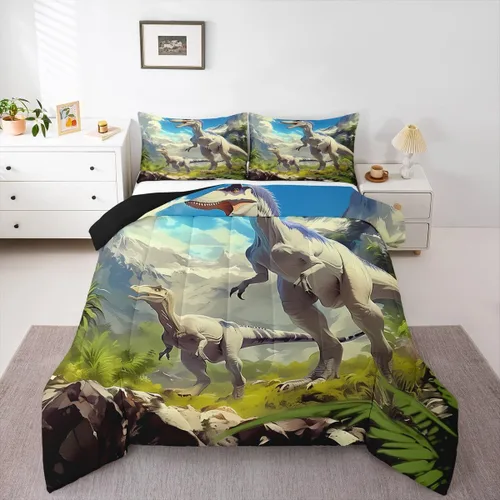 Miniatura 36 de Feelyou Juego de edredón con estampado de elefante étnico para niñas y niños, edredón de elefante, estilo bohemio exótico, juego de ropa de cama
