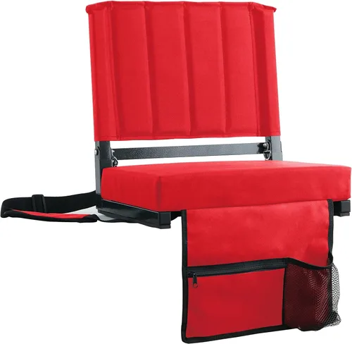 Miniatura 17 de SPORT BEATS Stadium Seats with Back Support Bleacher Chairs with Back and Cushion Thick Padded Bleacher Seats Includes Shoulder Strap