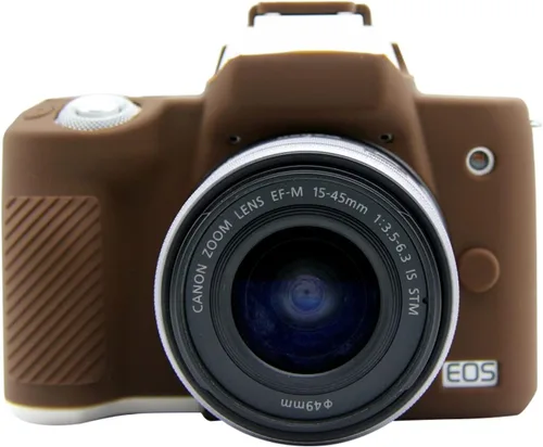 Miniatura 12 de Rieibi Funda de silicona para Canon EOS M50/M50 II, funda protectora de silicona suave para cámara Amarillo