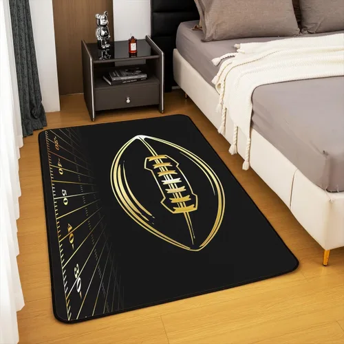 Miniatura 4 de jejeloiu Alfombra decorativa de ciervo, alfombra bohemia de oso con alce de 3 x 5 pies, para niños, niñas, mujeres y hombres, alfombra a cuadros