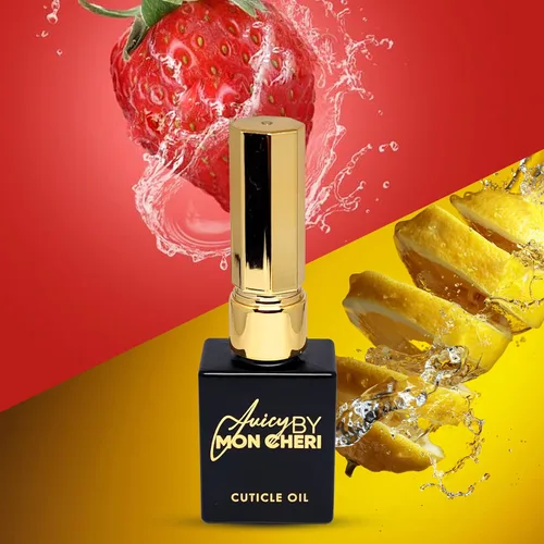 Miniatura 5 de Aceite para cutículas de uñas, tamaño de 0.3 fl oz para hidratar, curar y reparar el cuidado de las cutículas (limonada de fresa, toque dorado)