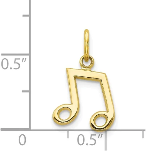Miniatura 3 de Colgante de oro amarillo macizo de 10 quilates 0630in x 0433in