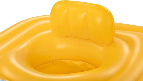 Miniatura 8 de Bestway Flotador inflable para niños pequeños Flotador inflable cuadrado de 3 anillos para bebés de 24 a 36 meses, amarillo