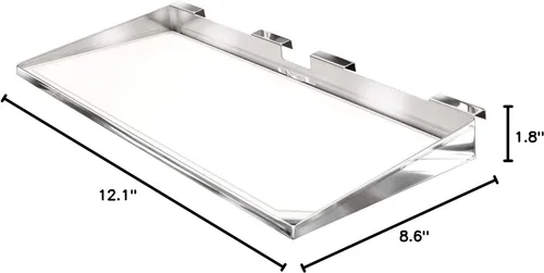 Miniatura 2 de Magma A10-901 - Bandeja rectangular marina para servir para parrilla, superficie de parrilla de 9 x 12 pulgadas, bandeja de parrilla de acero
