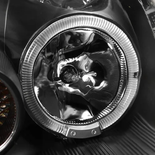 Miniatura 6 de SPEC-D TUNING Halo LED - Faros delanteros de proyector de color negro, lámparas de señal compatibles con Infiniti G35 4Dr Sedán 2005-2006, conjunto