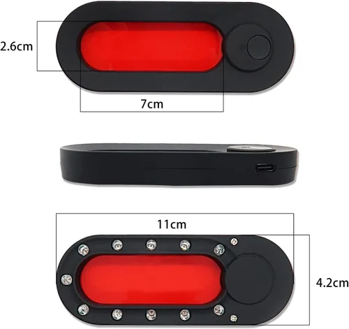 Miniatura 4 de Detector de cámara oculta, detector de dispositivo oculto LED con visor infrarrojo – Buscador de cámara antiespía de tamaño bolsillo localiza