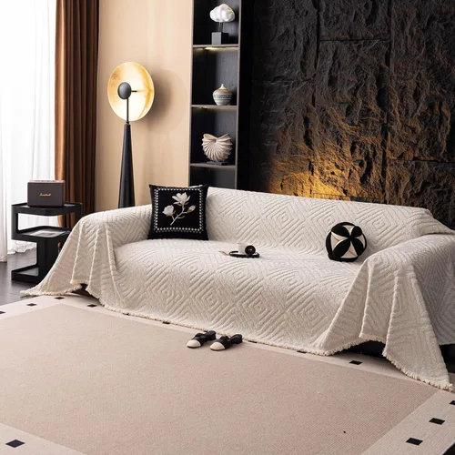 Miniatura 36 de ROOMLIFE Manta Funda Azteca Bohemia para Sofá, Decoración del Hogar Estilo Granja, Fundas de Sofá para Loveseat, Sofás de 2/3 Cojines, Apta