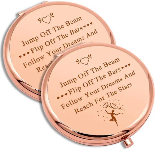 Miniatura 8 de Regalo inspirador de gimnasia para mujeres, espejo de maquillaje compacto para gimnasta, regalo de gimnasia para niñas, amantes de la gimnasia