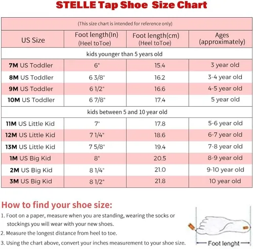 Miniatura 6 de Stelle Zapatos de baile de piel sintética para niñas y niños pequeños (niños pequeñosniños grandes)