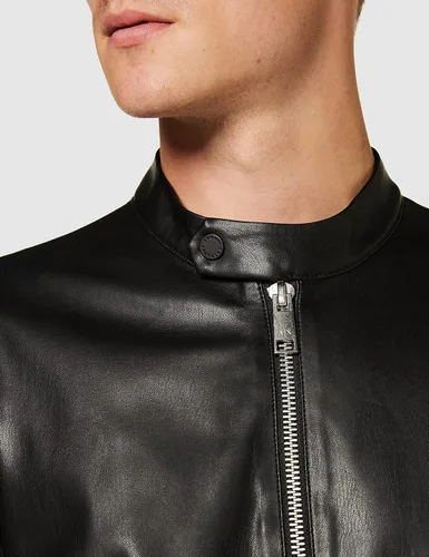 Miniatura 3 de AX ARMANI EXCHANGE Men's Fitted Full Zip Eco Leather Jacket