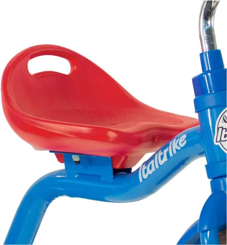 Miniatura 5 de Italtrike Triciclo Transporter Classic para exteriores con cesta para niños pequeños y niños, ingeniería superior, fuerte y duradero, asiento