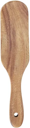 Spurtles de madera, utensilios de cocina de madera de teca natural, resistente al calor, antiadherente, utensilios de cocina de madera para servir y