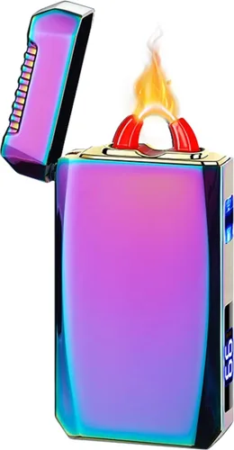 Miniatura 13 de YOZWOO Encendedor eléctrico recargable, encendedor de arco de llama de alta potencia, encendedores USB con indicador de batería LED, encendedores