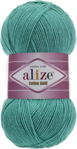 Miniatura 14 de 55% algodón 45% acrílico Alize Cotton Gold Yarn 1 madeja/bola 3.53 oz 360 yardas (1-crema)