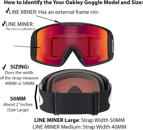 Miniatura 6 de Oakley Line Miner - Lentes de repuesto grandes OO7070 para hombres y mujeres, kit de cuidado iWear