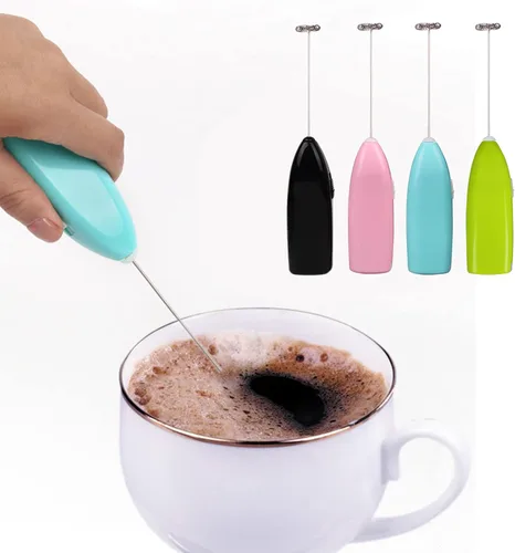 Miniatura 2 de Batidor eléctrico del espumador de la leche del mezclador del café de la bebida pequeña de las licuadoras de la mano para mezclar los huevos crema