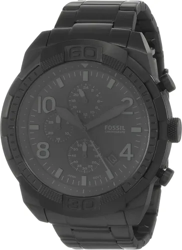 Fossil Bronson Reloj casual de cuarzo para hombre con correa de acero inoxidable o cuero Reloj cronógrafo Bronson