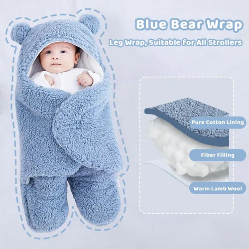 Miniatura 4 de Danolt Manta de Pañales para Bebé 0-6 Meses, Esenciales para Bebé, Esenciales para Bebé Niña o Niño Recién Nacido