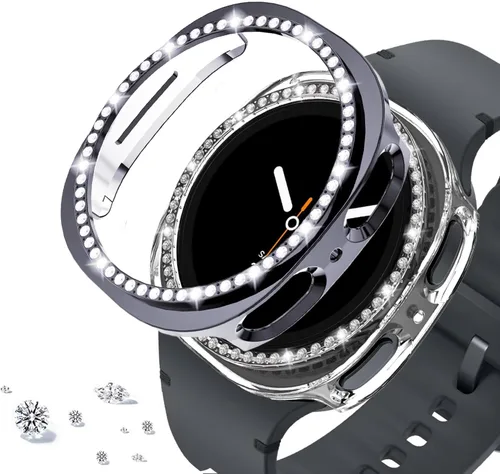 Miniatura 82 de DEALELE Paquete de 1 + 3 fundas y protector de pantalla compatible con Samsung Galaxy Watch FE / 5/4 de 1.575 pulgadas, funda protectora