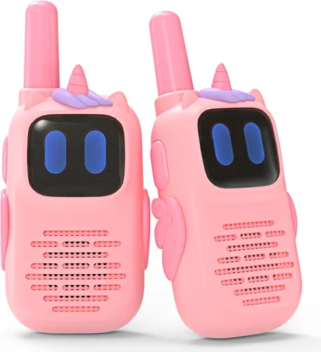 Miniatura 8 de Holiky Juguetes para Niños y Niñas de 5-7 Años, Walkie Talkies para Niños Alcance de 1000 Pies 2 Canales Radio de 2 Vías Juguete Regalos de Navidad