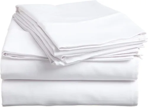 Miniatura 25 de Juego de sábanas de lujo de 600 hilos para sofá cama – Pima algodón 4 piezas sofá doble negro sólido ajuste hasta 5 pulgadas de profundo bolsillo