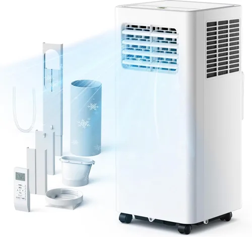 Miniatura 16 de EUHOMY Aire acondicionado portátil de 8000 Btu, 3 en 1, aire acondicionado portátil con modos de frío, seco, ventilador, aire acondicionado
