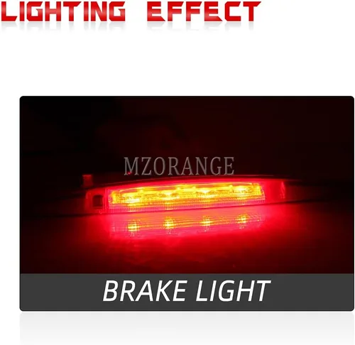 Miniatura 5 de Clidr - Tercera luz de freno de montaje alto para Honda CRV CR-V 2012-2016 (carcasa roja)