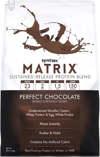 Miniatura 20 de Syntrax Nutrition Matrix - Mezcla de proteína de liberación sostenida, galletas y crema 2 libras. Verdaderos trozos de galleta