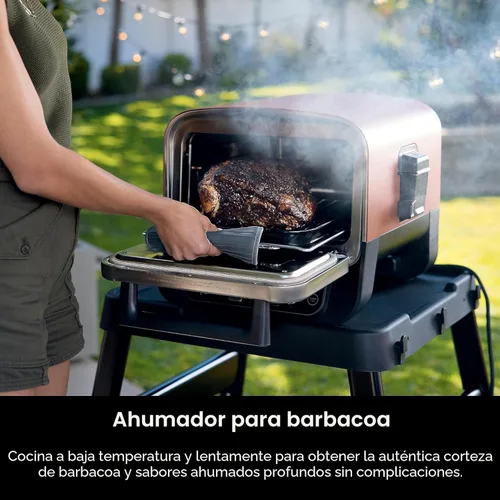Miniatura 12 de Horno de pizza de leña al aire libre Ninja, asador eléctrico portátil 8 en 1, calienta hasta 700°F, 5 configuraciones de pizza artesanal, caja