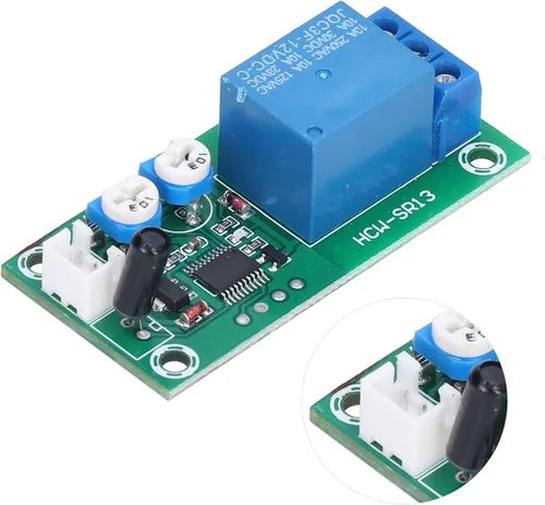 Miniatura 8 de Módulo de sensor de vibración, DC 12V Sensibilidad Interruptor de retardo de tiempo DIY alta sensibilidad Módulo de alarma